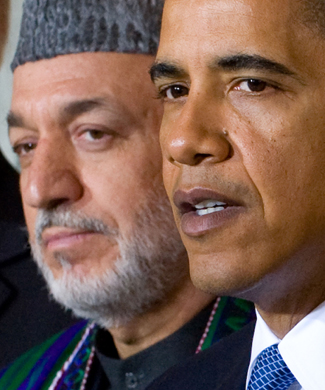 Obama no ha criticado las evidencias de fraude cometidas por Karzai en las elecciones afganas. AFP